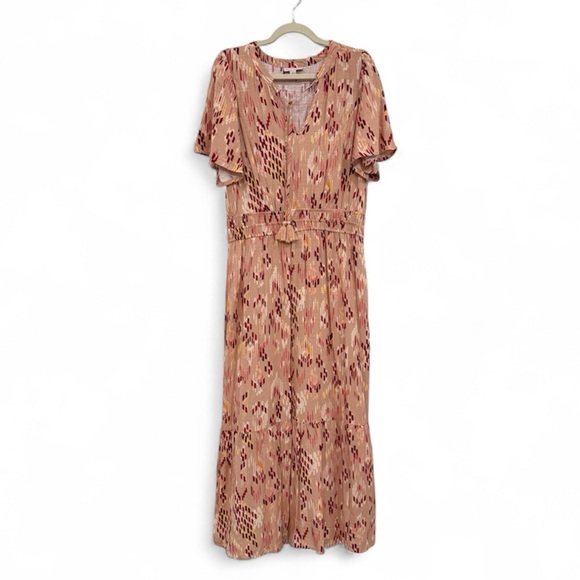 Pink Maxi Dress Southwestern Print Large Knox Rose NWOT - Picture 3 of 12